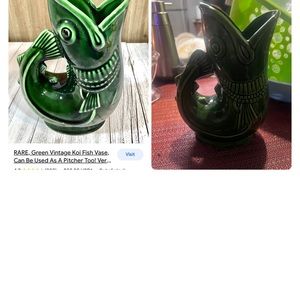 Vintage fish vase $60 (Rare). Has been in my family over 40 years.